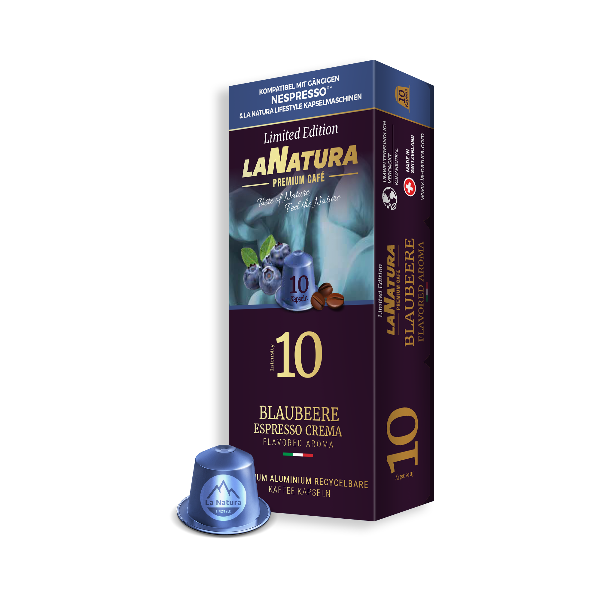 Blaubeere Espresso Crema