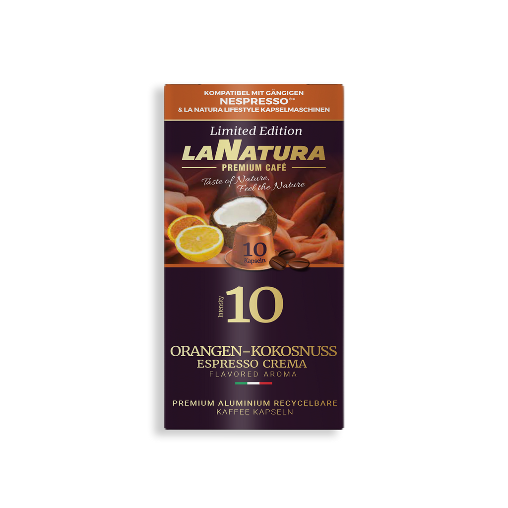 Orangen-Kokosnuss Espresso Crema