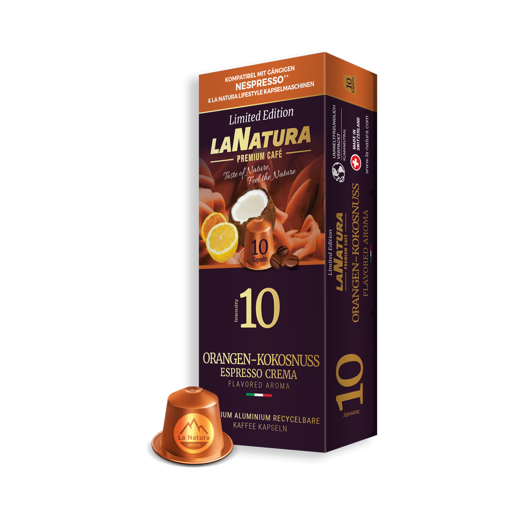 Orangen-Kokosnuss Espresso Crema