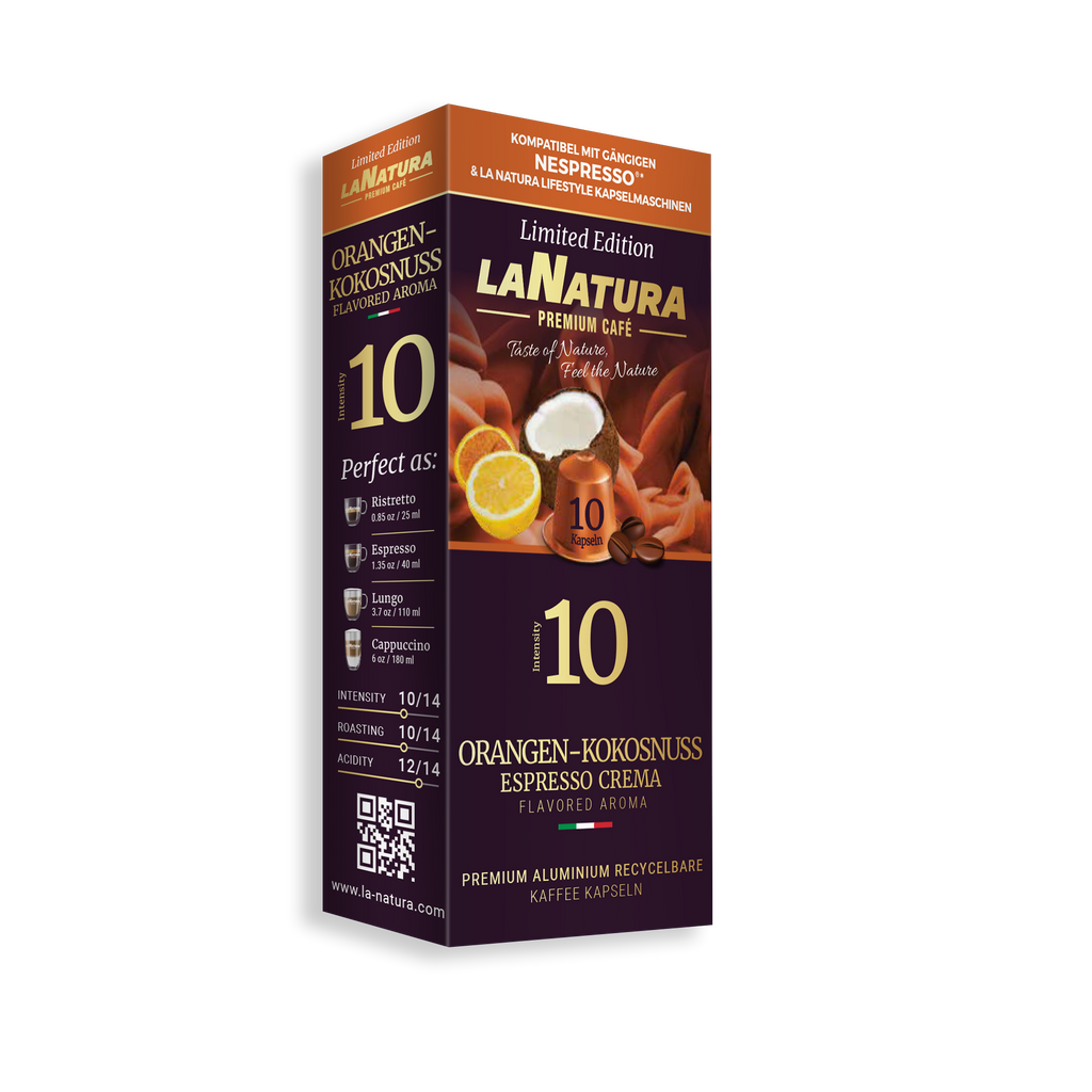 Orangen-Kokosnuss Espresso Crema