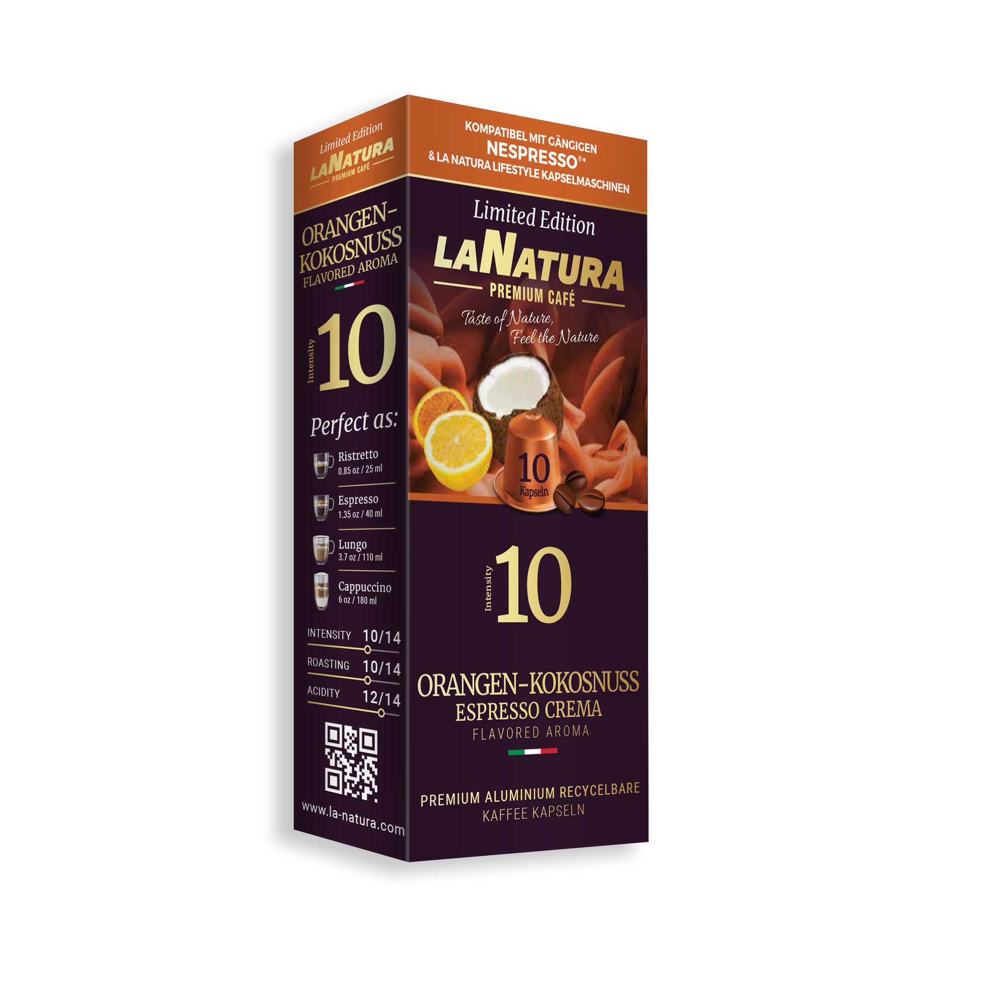 Orangen-Kokosnuss Espresso Crema