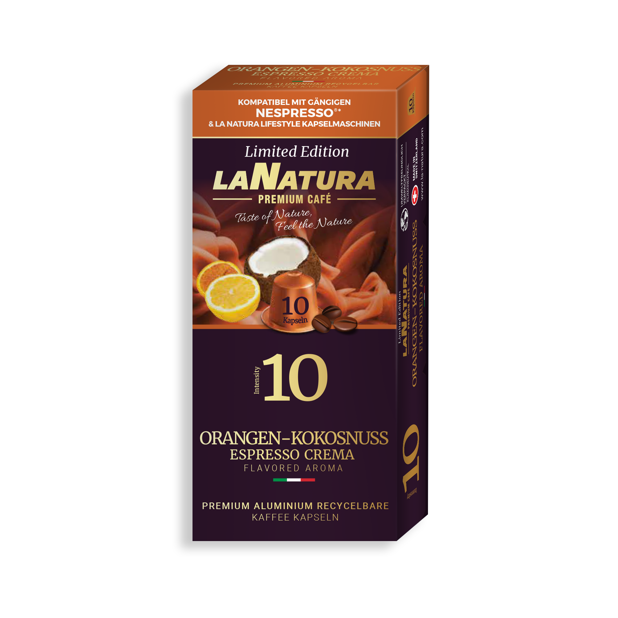 Orangen-Kokosnuss Espresso Crema