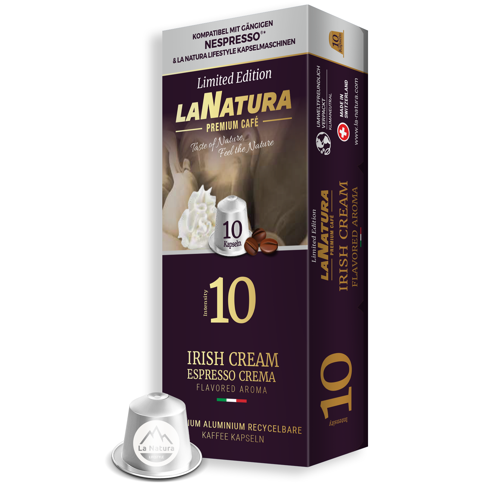 Irish Cream Espresso Crema Kaffeekapseln Nespresso kompatibel