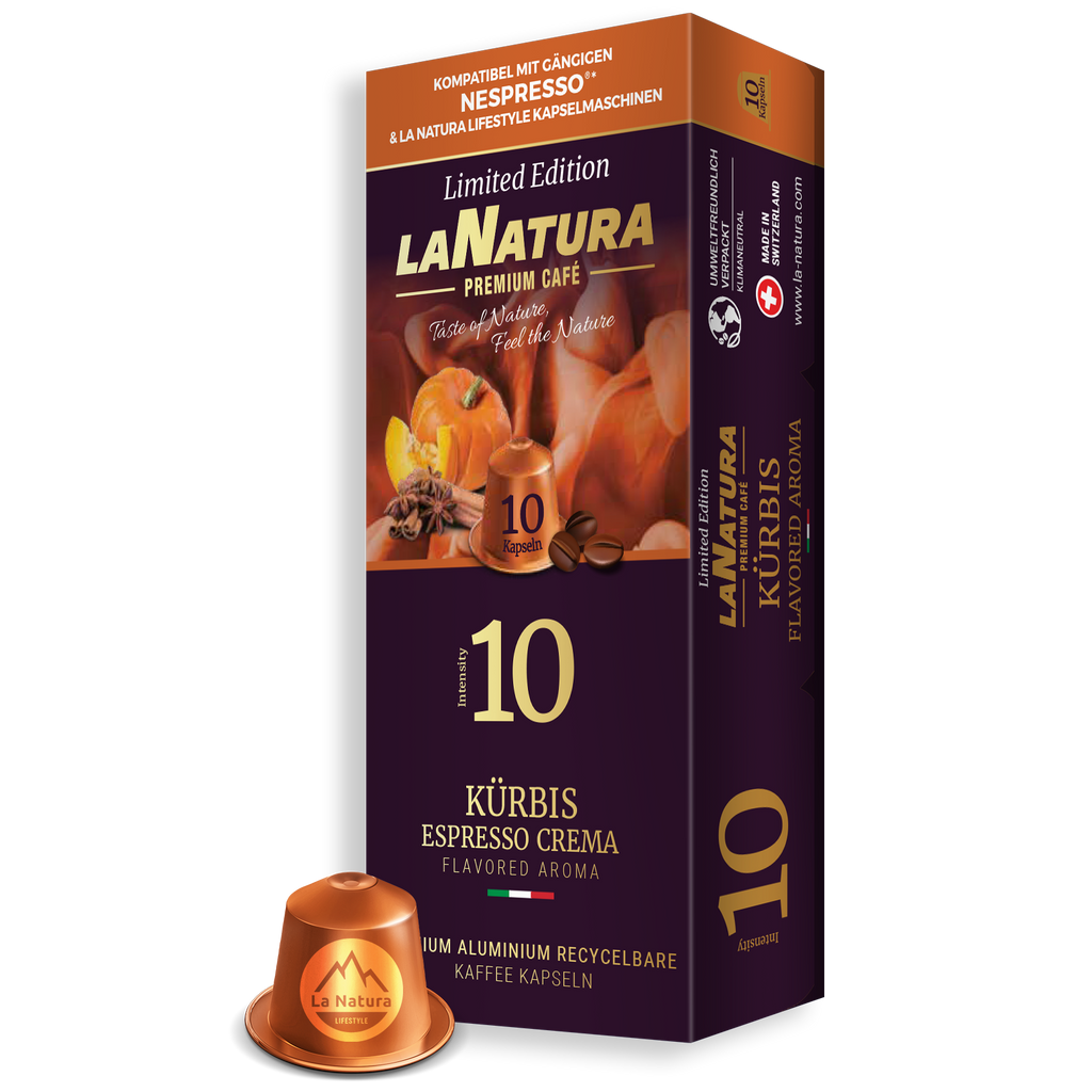 Kürbis Espresso Crema Kaffeekapseln Nespresso kompatibel