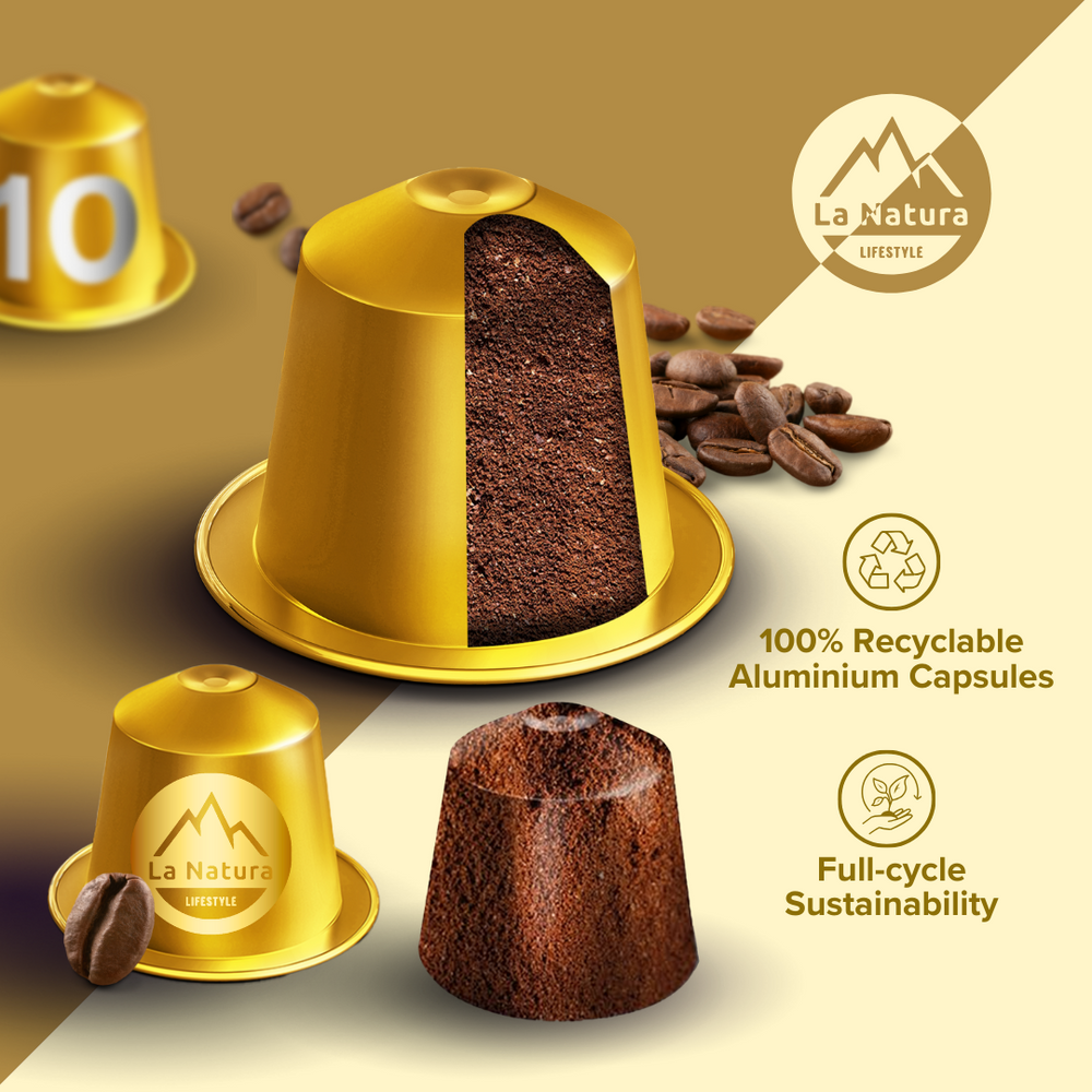 Recyclebare Crema Alu Kaffeekapseln
