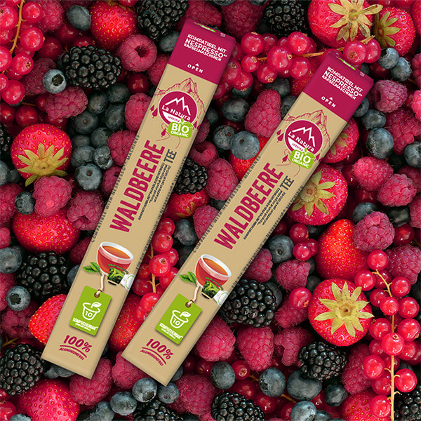 Waldbeere Tee Kapseln mit Waldbeeren